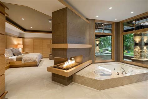 hot tub in bedroom